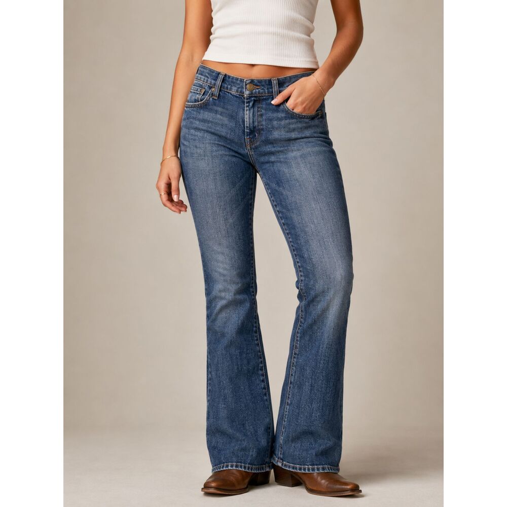 NWT Vintage 7 For All Mankind Bootcut Jeans 29 NOS Deadstock Y2K Made USA